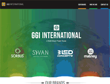 Tablet Screenshot of ggiinternational.com